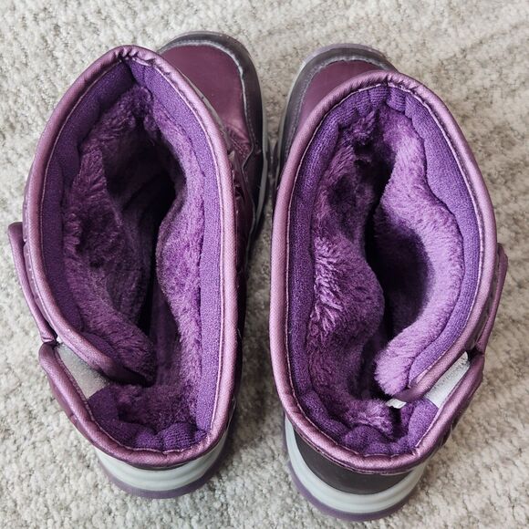 Hobibear womens snow winter boots purple size 40 EU or 8.5-9 US - Picture 9 of 11